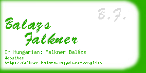 balazs falkner business card